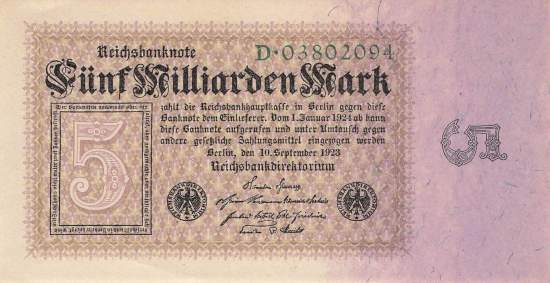 5 Milliarden Mark ro.112a D